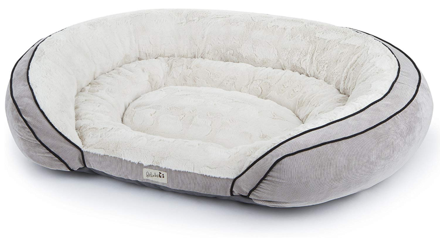 Orthopedic contoured pet bed lounger